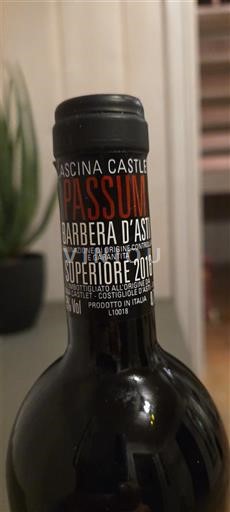 Piedmont Wines Barbera d'Asti Cascina Castle`t Passum 2016